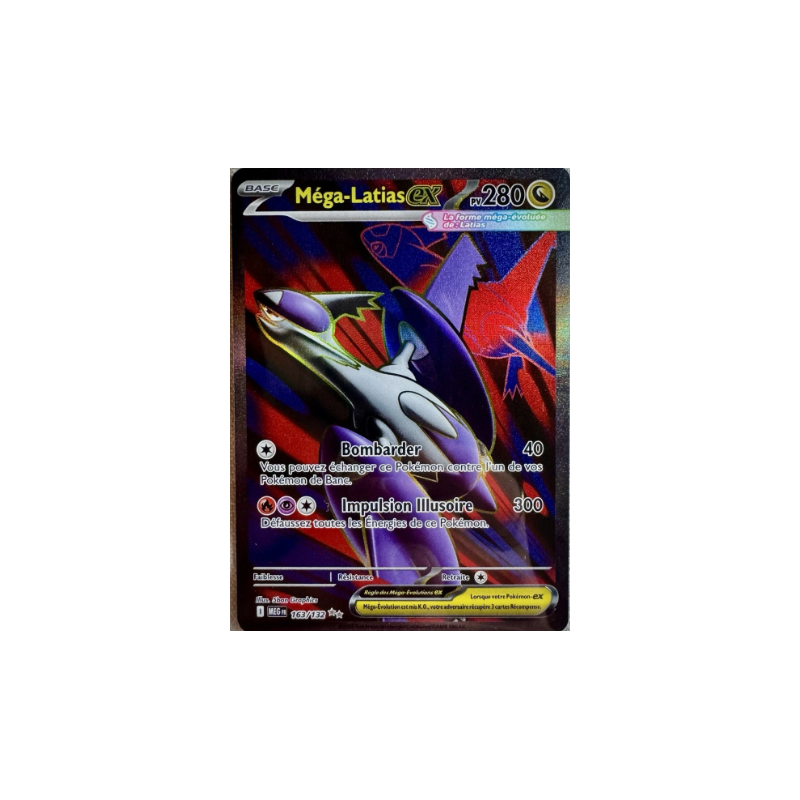 Carte Pokémon Méga-Latias EX MEG FR 163/132 Méga-évolution Ultra rares – FR