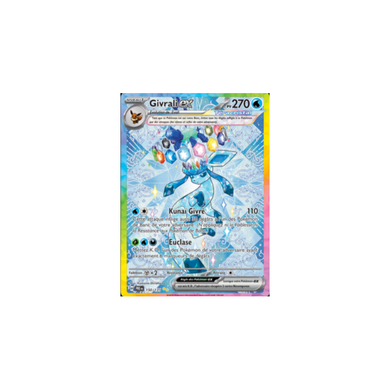 Carte Pokémon – Givrali ex 150/131 EV8.5 – Évolutions Prismatiques (État : NM) - FR