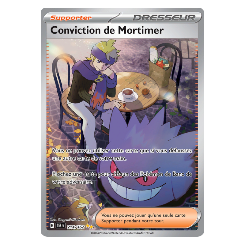 Carte Pokémon – Conviction de Mortimer 211/162 – EV05 Forces Temporelles (État : NM) - FR