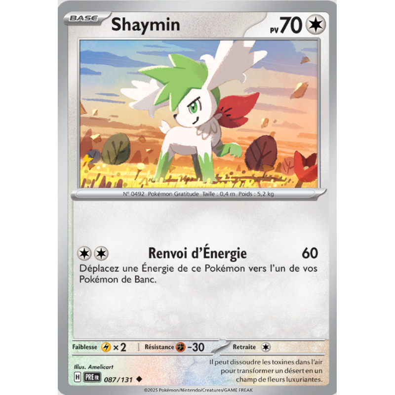 SHAYMIN MASTERBALL REVERSE 087/131 PRE PRISMATIC EVOLUTIONS
