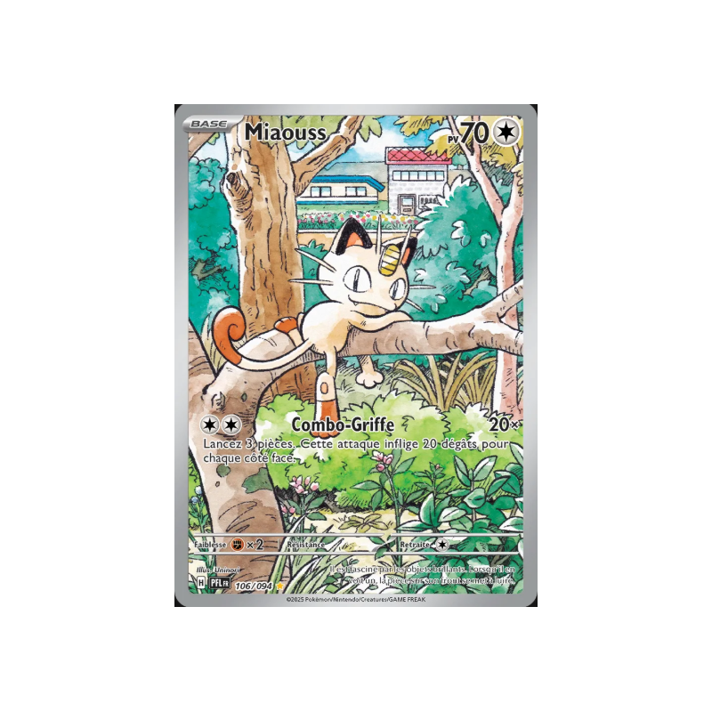 Carte Pokémon Miaouss 106/094 – Destinées Radieuses (État : NM) FR –