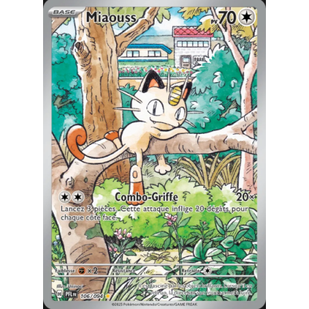 Carte Pokémon Miaouss 106/094 – Destinées Radieuses (État : NM) FR –