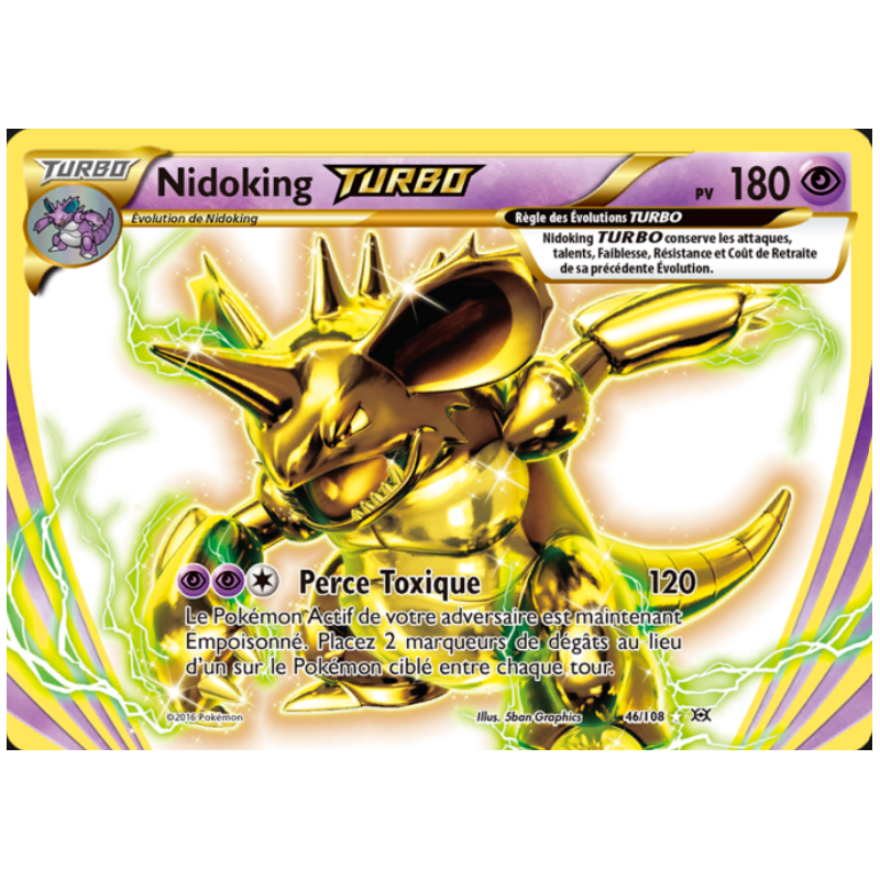Carte Pokémon – Nidoking TURBO 46/108 – XY Évolutions (État : Good) - FR