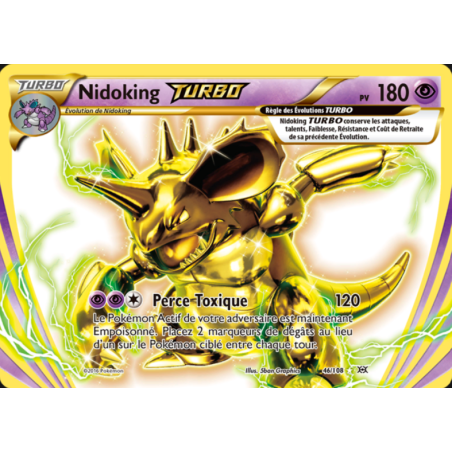 Carte Pokémon – Nidoking TURBO 46/108 – XY Évolutions (État : Good) - FR
