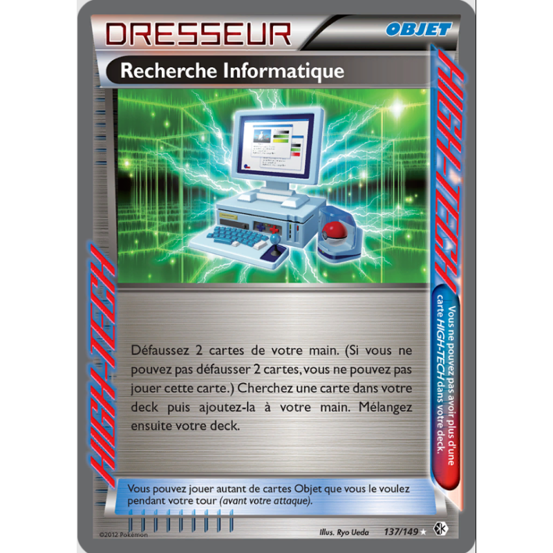 Carte Pokémon - NB07 - Recherche Informatique - 137/149 - Frontières Franchies (Etat: EX) - FR