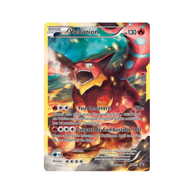Carte Pokémon - Volcanion - XY185 - XY Black Star Promos - (Etat: LP) - FR