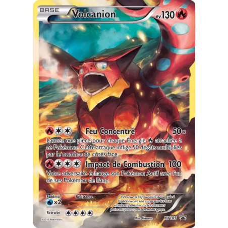 Carte Pokémon - Volcanion - XY185 - XY Black Star Promos - (Etat: LP) - FR