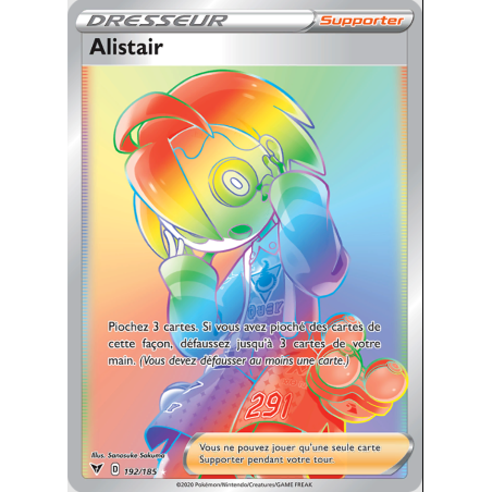 Carte Pokémon - Alistair 192/185  Tension vive (Etat: NM)