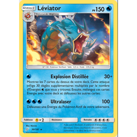Carte Pokémon Léviator 30/181 Holo Soleil Et Lune SL9 Duo de Choc