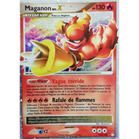 Carte Pokémon – Maganon Niv.X 123/123 – Diamant & Perle : Trésors Mystérieux (État : GD) – FR
