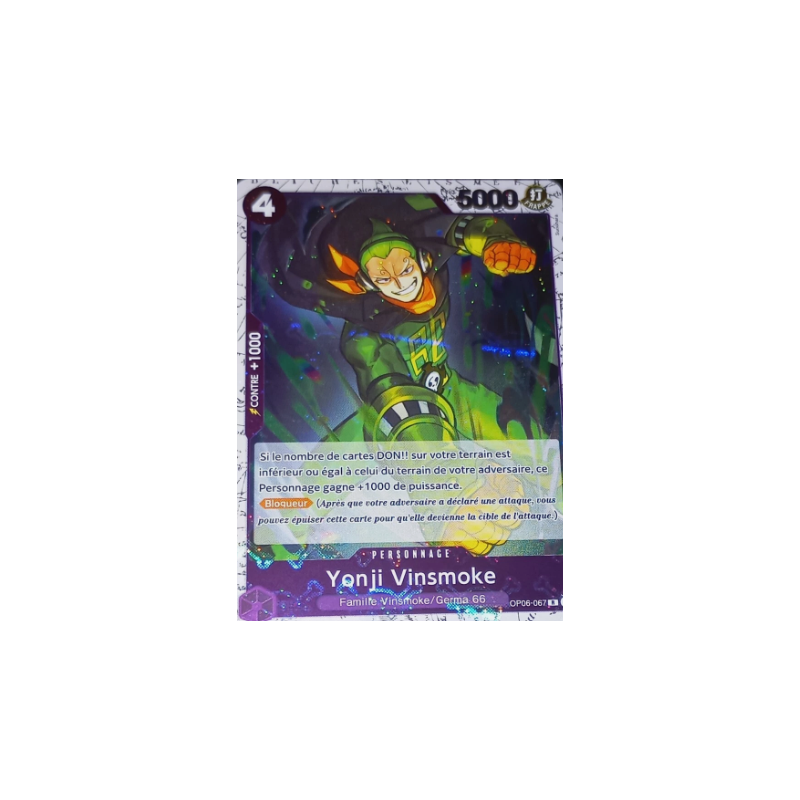 Carte One Piece – Vinsmoke Yonji OP06-067 – OP-06 Wings of the Captain (État : NM) – FR
