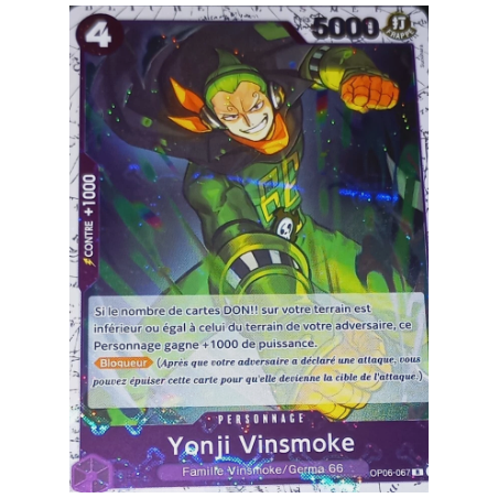 Carte One Piece – Vinsmoke Yonji OP06-067 – OP-06 Wings of the Captain (État : NM) – FR
