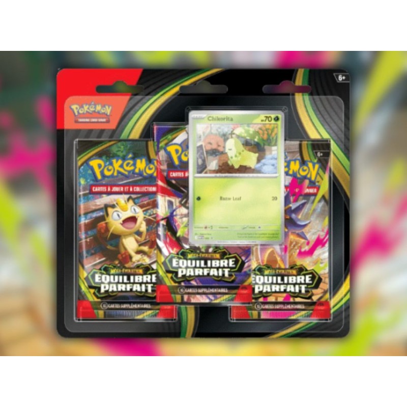 Tripack Pokémon ME03 Équilibre Parfait – 3 Boosters – Français – Scellé