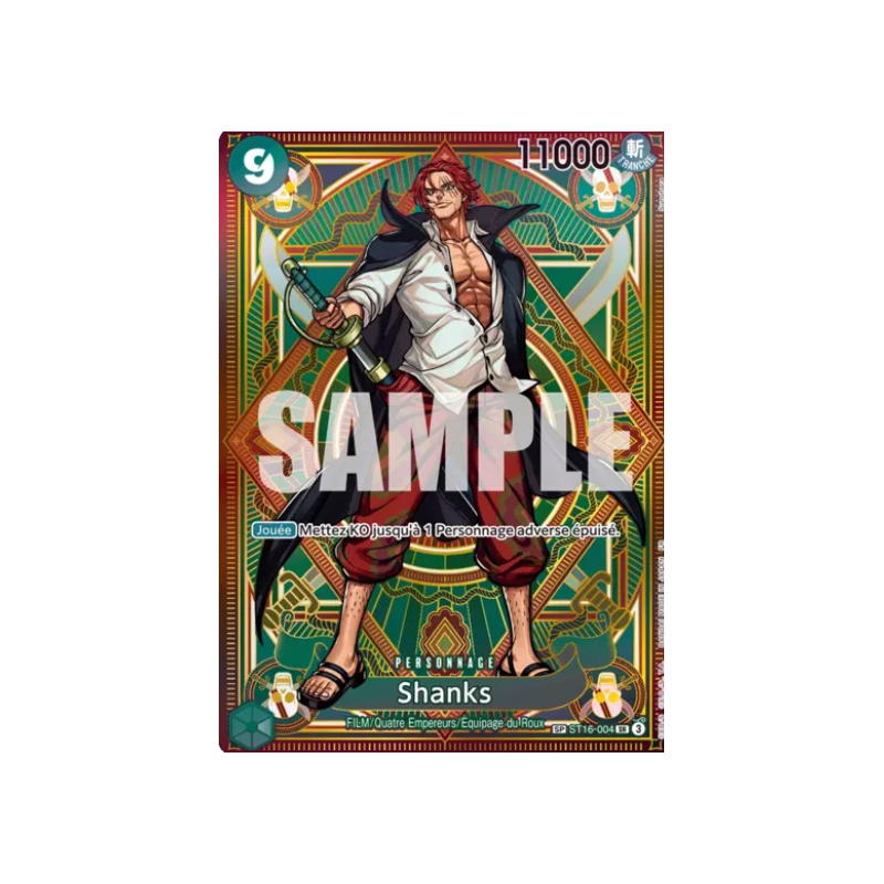 Carte One Piece – Shanks ST16-004 – Starter Deck (État : NM) - FR