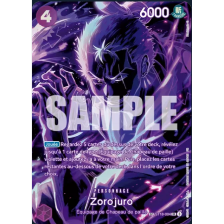 Carte One Piece – Zorojuro ST18-004-SR – OP12 (État : NM) - FR