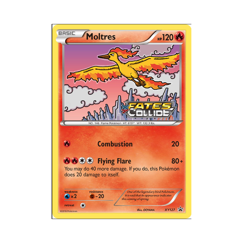 Carte Pokémon – Moltres XYPR 127 – XY Black Star Promo (État : NM) - EN