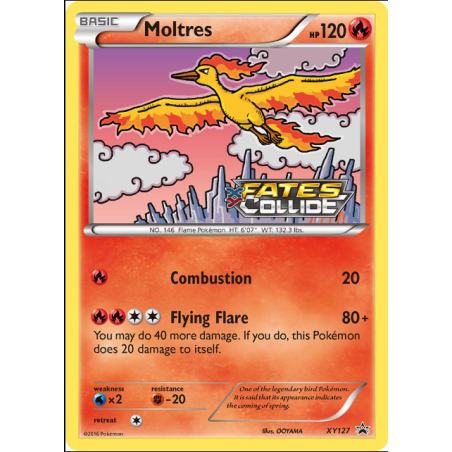 Carte Pokémon – Moltres XYPR 127 – XY Black Star Promo (État : NM) - EN