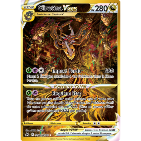 Carte Pokémon – Giratina VSTAR CRZ GG69 – Épée & Bouclier / Challenger’s Path (État : NM) - FR