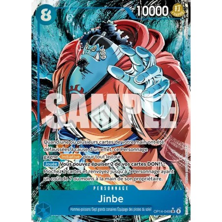 Carte One Piece – Jinbe OP14-049 (V.2) – OP14 (État : NM) - FR