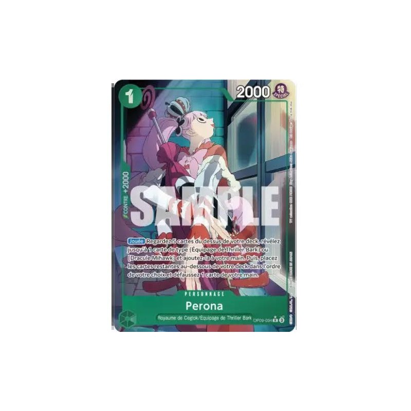 Carte One Piece – Perona OP09-034 (V.2) – OP09 (État : NM) - FR