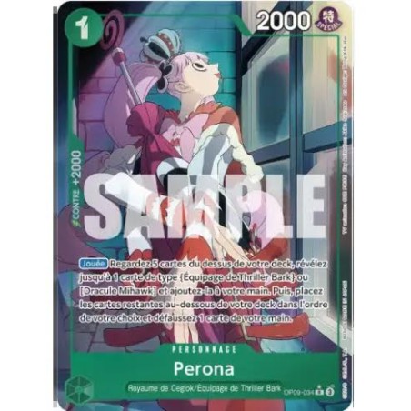 Carte One Piece – Perona OP09-034 (V.2) – OP09 (État : NM) - FR