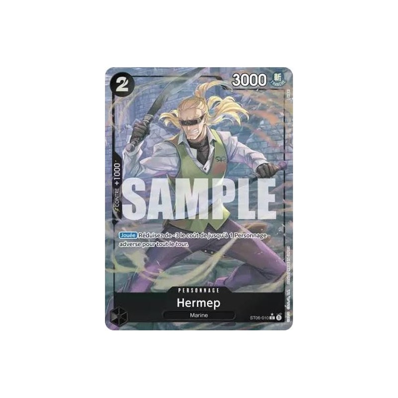 Carte One Piece – Hermep ST06-010 V2 – ST06 – État Near Mint (NM) – FR