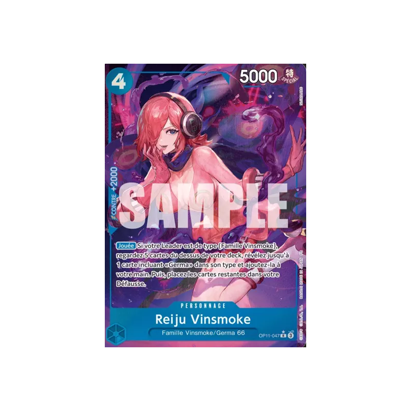 Carte One Piece – Vinsmoke Reiju OP11-047 V2 – OP11 – Near Mint (NM) – FR