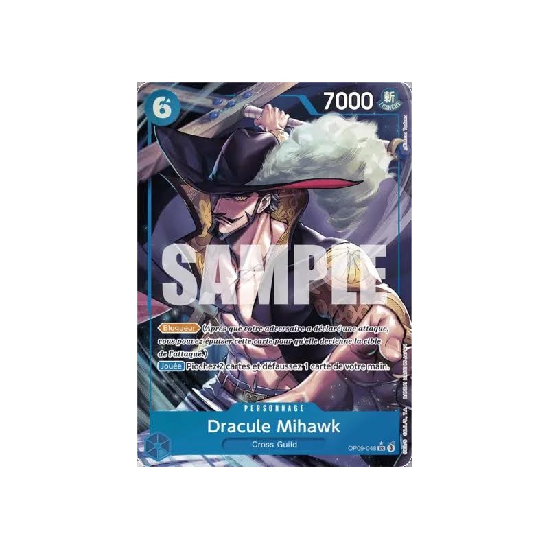 Carte One Piece – Dracule Mihawk OP12-048 V2 – OP12 – Near Mint (NM) – FR