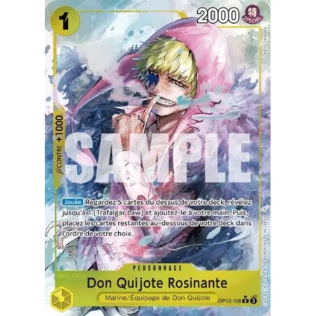 Carte One Piece – Donquixote Rosinante (Corazon) OP12-108 V2 – OP12 – Near Mint (NM) – FR