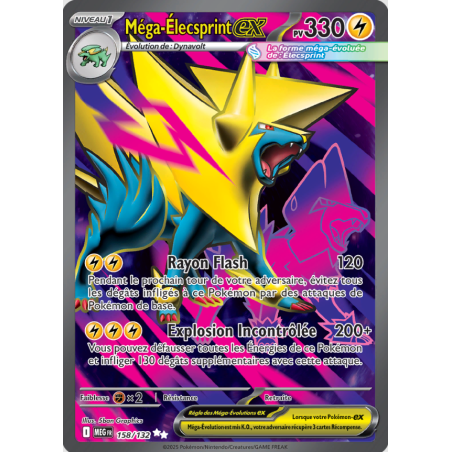 Carte Pokémon – Méga Élecsprint ex MEG 158 – (État : NM) - FR