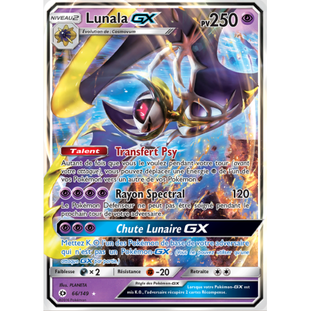 Carte Pokémon – Lunala GX SUM 66 – (État : NM) - FR