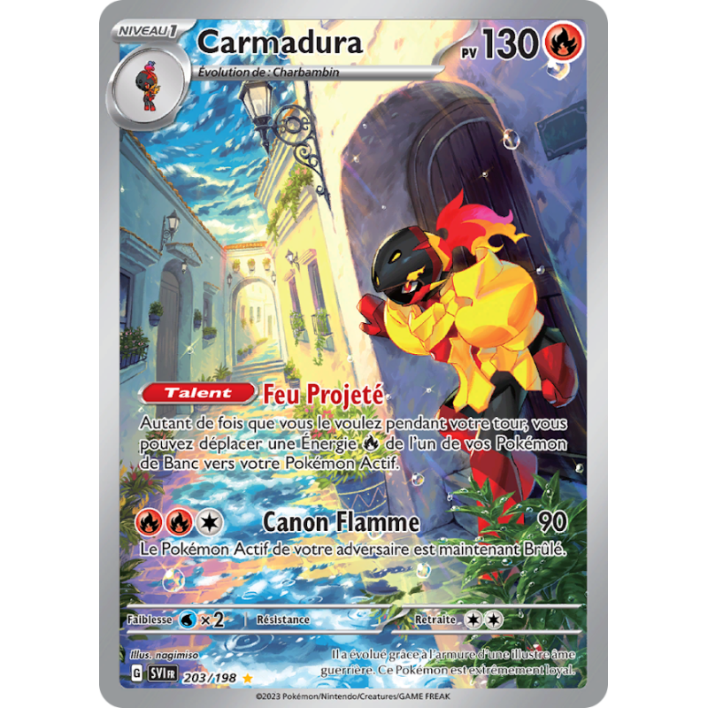 Carte Pokémon – Carmadura SVI 203/198 – État Near Mint (FR)