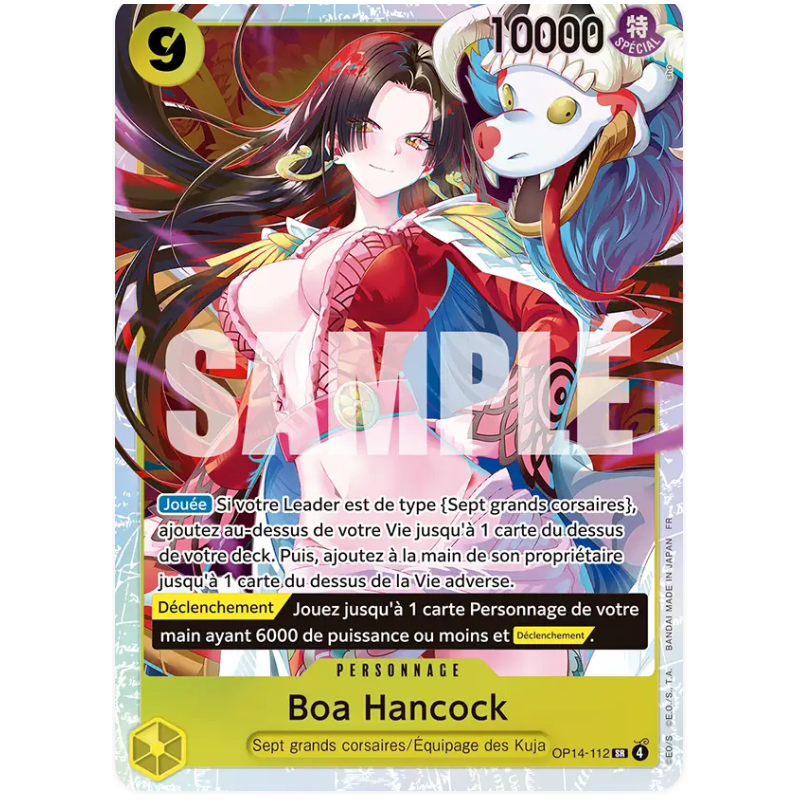 Carte One Piece – Boa Hancock OP14-112 – État Near Mint (FR)