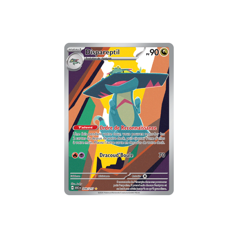 Carte Pokemon Dispareptil AR 248/217 ME02.5 ASC Héros Transcendants NM FR