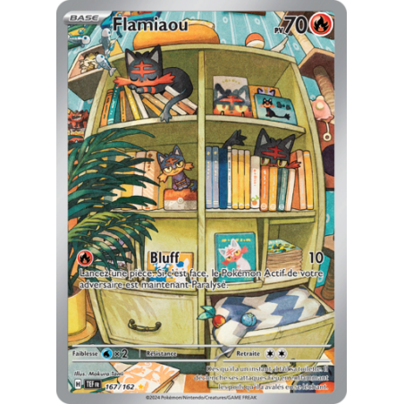 Carte Pokémon Flamiaou 167/162 Forces Temporelles. NM FR