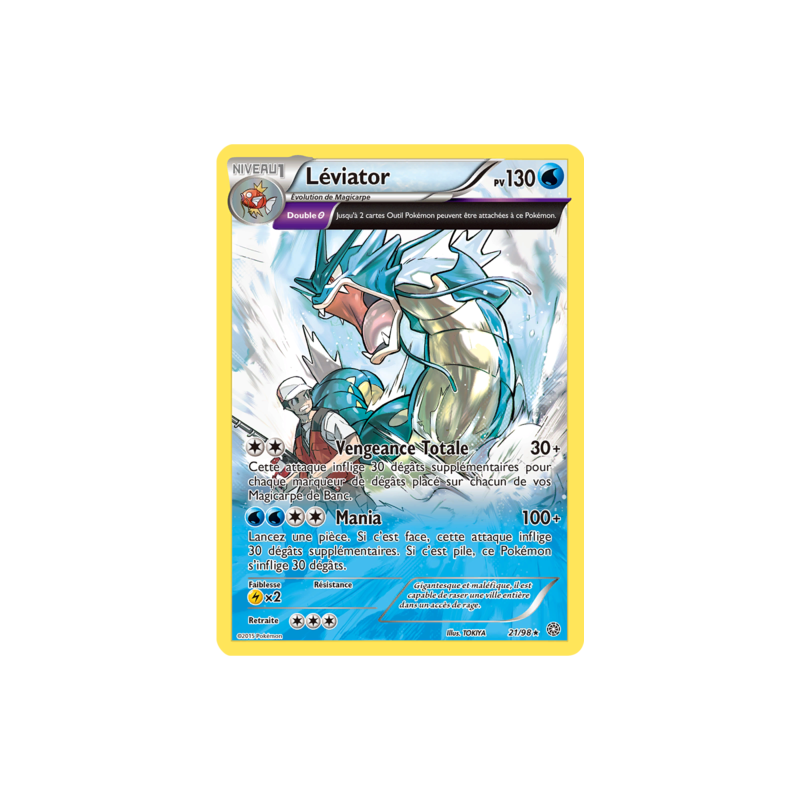 Carte Pokémon Léviator 21/98 Origines Antiques EX FR