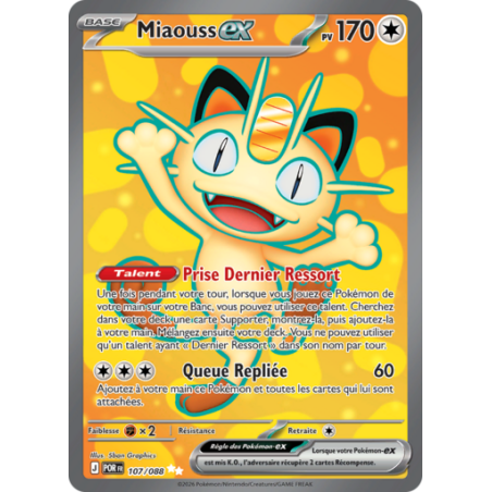 Carte Pokémon Miaouss 107/088 ME03 Équilibre Parfait NM FR