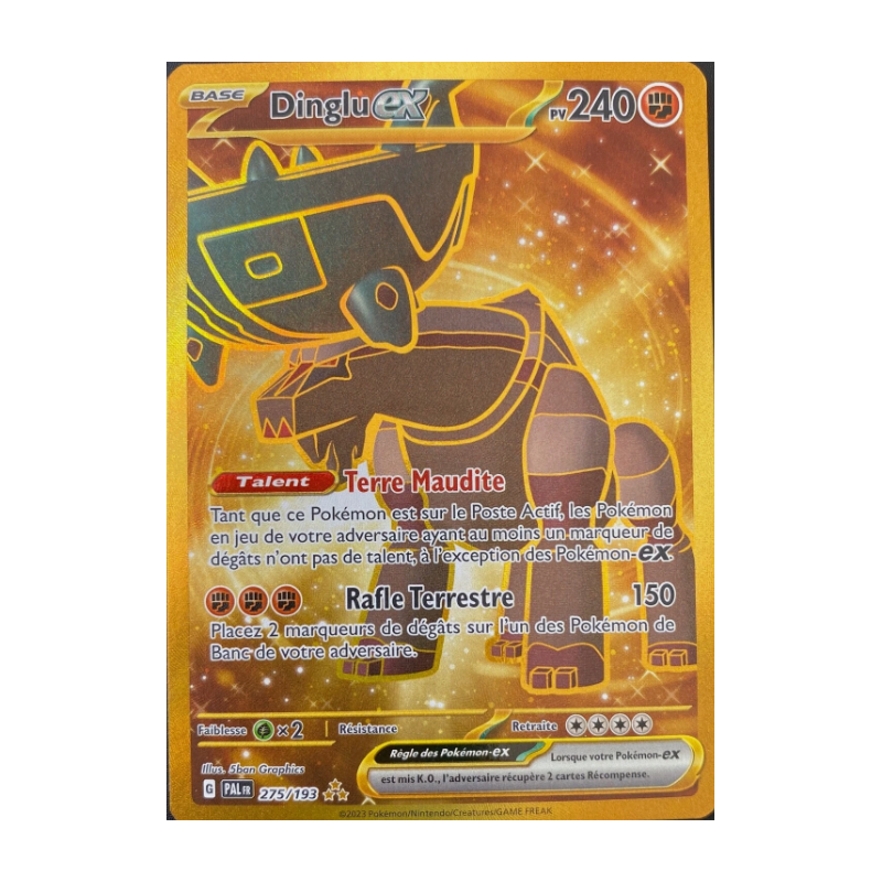Carte Pokemon - DINGLU EX 275/193 - EV2 - Evolution a Paldea - NM - FR
