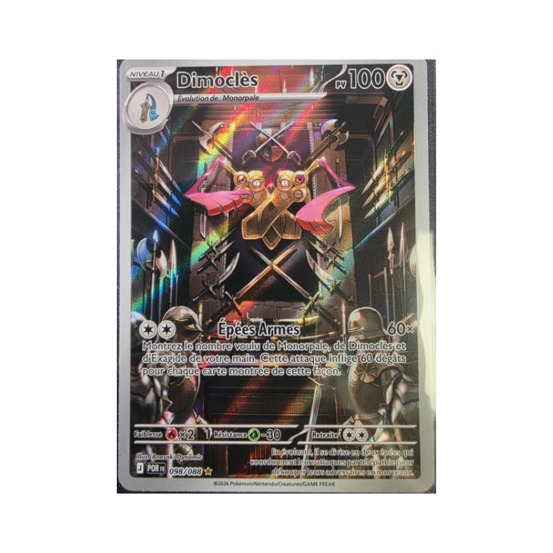 Carte Pokémon Dimoclès FR NEUVE 098/088 ME03 Équilibre Parfait NM FR