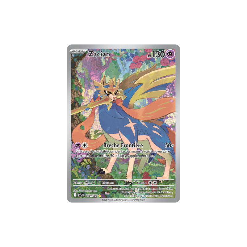 Carte Pokémon - Zacian 100/094 - ME02 - Flammes Fantasmagoriques - NM - FR