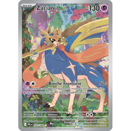 Carte Pokémon Zacian 100/094 Flammes Fantasmagoriques NM FR