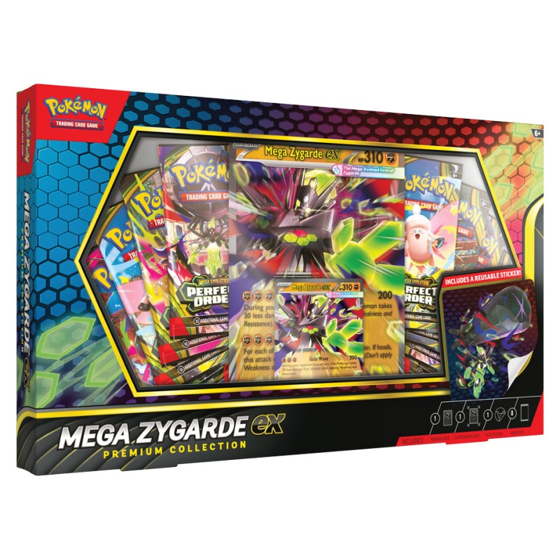 Coffret Pokémon Collection Premium Méga-Zygarde-ex – 8 Boosters – Français – Scellé