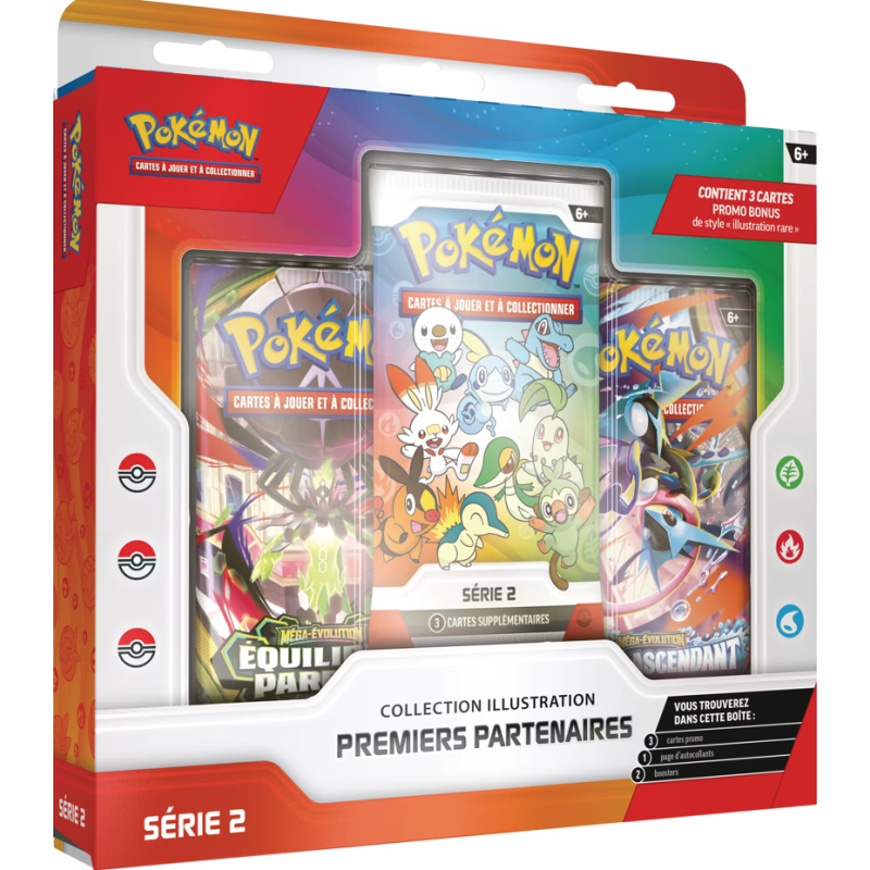Coffret Pokémon Collection Illustration Premiers Partenaires Série 2 – 30 Ans – Français – Scellé