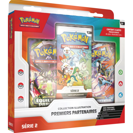 Coffret Pokémon Collection Illustration Premiers Partenaires Série 2 – 30 Ans – Français – Scellé