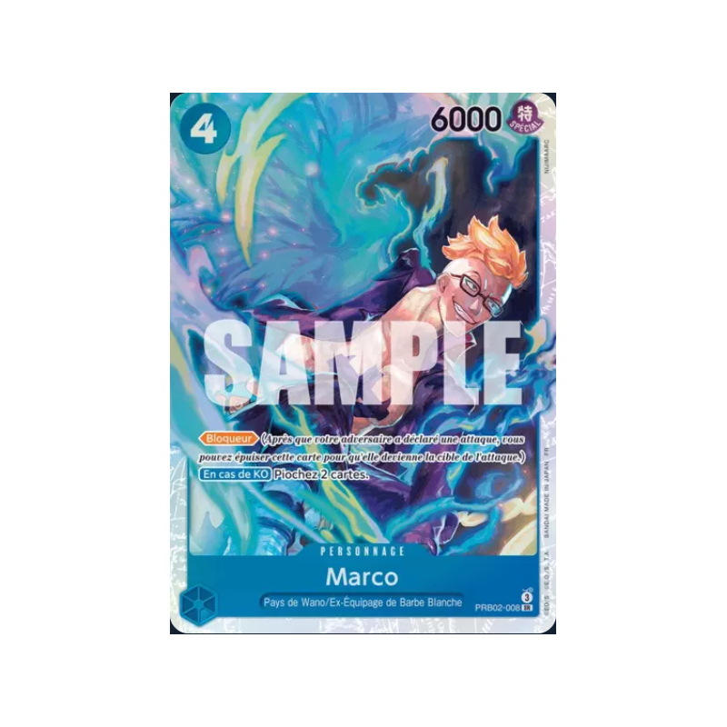 Carte One Piece - Marco PRB02-008 V.1 – The Best Vol. 2 – SR – FR – Near Mint