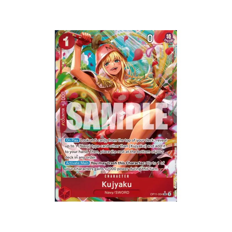 Carte One Piece - Kujyaku OP11-004 V.2 – Alt Art SR – EN – Near Mint