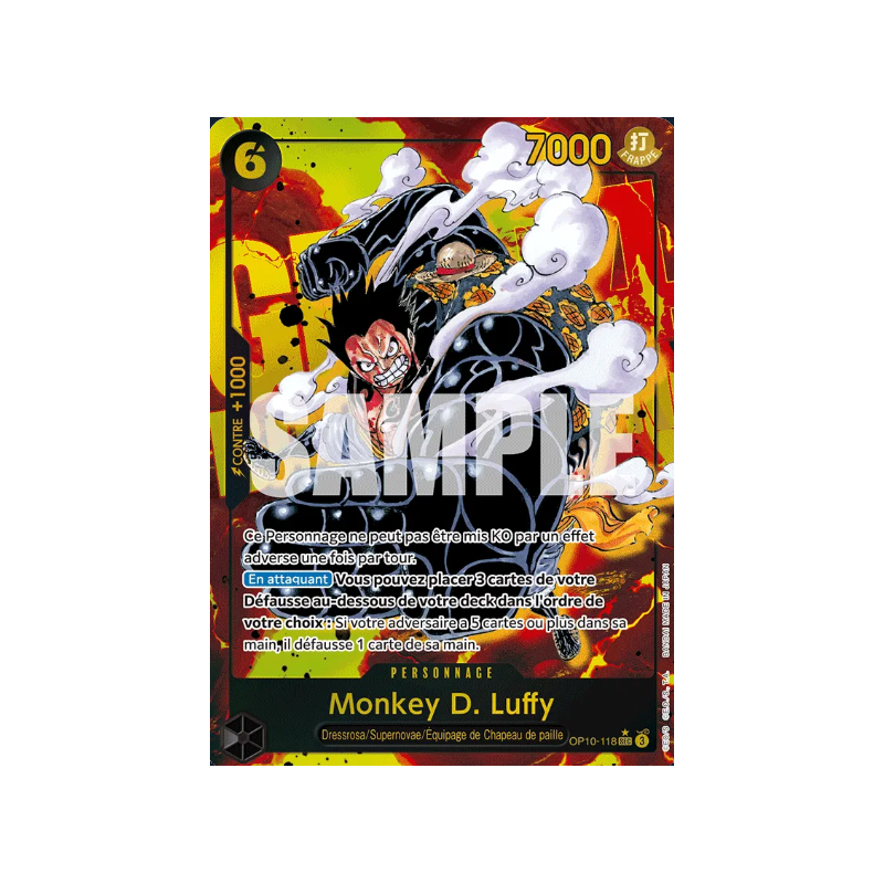 Carte One Piece – Monkey D. Luffy OP10-118 V2 – OP10 – Near Mint (NM) – FR