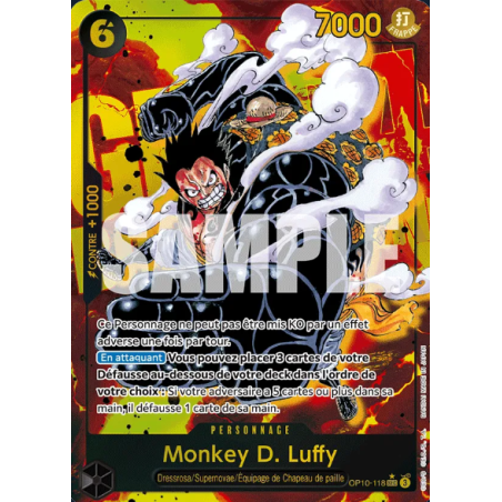 Carte One Piece – Monkey D. Luffy OP10-118 V2 – OP10 – Near Mint (NM) – FR