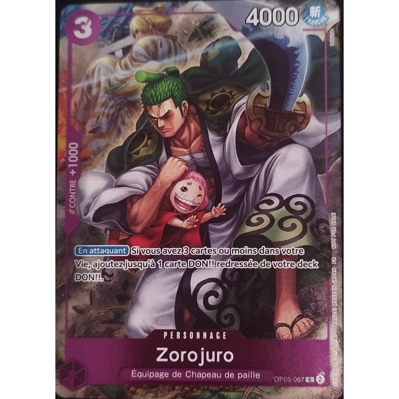 Carte One Piece – Zoro-Juurou OP05-067 V1 – OP05 – Near Mint (NM) – FR