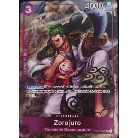 Carte One Piece – Zoro-Juurou OP05-067 V1 – OP05 – Near Mint (NM) – FR